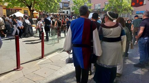 La plaza de Espa�a es uno de los lugares donde se desarrollan las actividades de la Feira Medieval