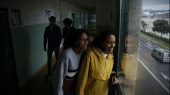 ALUMNOS DEL INSTITUTO EUSEBIO DA GUARDA. NUEVAS VENTANAS. OBRAS