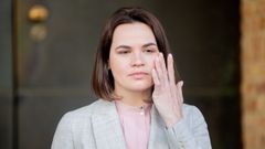 La l�der opositora bielorrusa, SvetlanaTijan�vskaya, se exilio en Lituania.