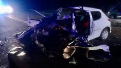 El accidente en Pobra do Broll�n, en una foto cedida