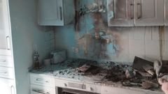 Incendio en la cocina de una vivienda de Ribadeo