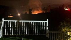 Imagen del incendio en Moreiras