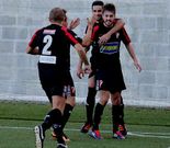 Javi Pazos, el domingo durante su partidazo en Cangas. 