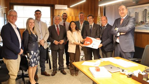 Reunión con la ministra de Industria de Uruguay