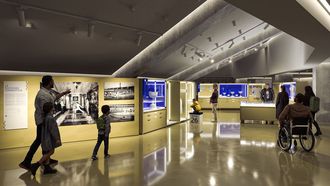 Recreaci�n virtual del interior del Museo del Deportivo.