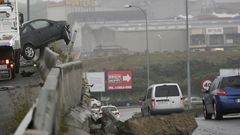 Accidente en tercera ronda