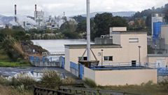 La depuradora de aguas residuales de Os Praceres, en la parroquia de Louriz�n, en Pontevedra
