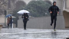 Temporal de lluvia y viento en Galicia.