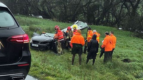 Accidente de tr�fico en Mazaricos