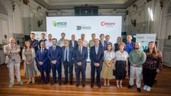 Los ganadores de los premios entregados por Ence y la C�mara de Comercio de Pontevedra
