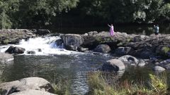 Imagen de la presa de A Ponte Maceira del 31 de agosto