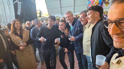 El presidente de la Xunta visit� la feria este s�bado por la tarde