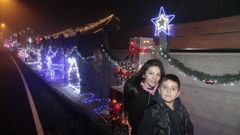 Solange, junto a su hijo Fonsi, fue la que empez� con la iniciativa de una gran iluminaci�n navide�a