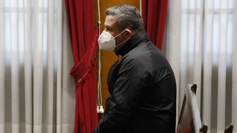 El acusado, durante el juicio en la Audiencia Provincial de Ourense