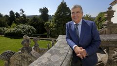 El magistrado Juan Manuel Fern�ndez, en el pazo de Mari��n, donde dirige la Escuela de Verano del Poder Judicial