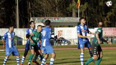 Imagen del partido entre el Puebla y el Fisterra