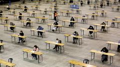 Imagen de archivo de una prueba selectiva celebrada en Silleda en marzo