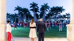 Donald y Melania Trump, durante un acto en el Trump International Golf Club, en Palm Beach, el pasado mes de enero