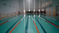 Piscina de As Lagoas el d�a de su inauguraci�n