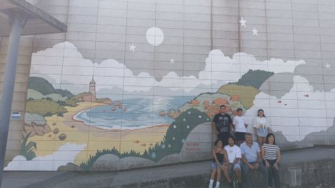 Mural en la escuela de m�sica de Carnota