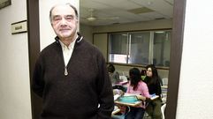 Jos� Luis V�zquez Rey, en sus �ltimos a�os como director de la Escuela de Enfemer�a de Pontevedra.