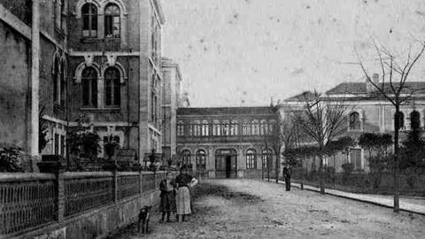 El antiguo hospital manicomio de Oviedo. Estaba situado en el Naranco