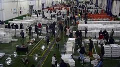 Imagen de archivo de la lonja de Vigo, l�der en Galicia con m�s de 79 millones de euros facturados y m�s de 18.916 toneladas de pescados y mariscos frescos subastados