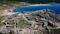 El castro de Baro�a, en el concello de O Porto do Son