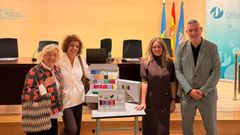 Pilar Castro, profesora de Psicolog�a de la Universidad de Oviedo, Dolores Valiente , Rebeca Iglesias y Celestino Rodr�guez