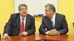 Jos� Manuel Otero y Jes�s Sordo en el 2011, cuando eran presidentes de Hospedaje y Restauraci�n de Santiago