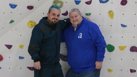 Santiago Camacho y Gerardo Rodrguez, en las Naves del Metrosidero