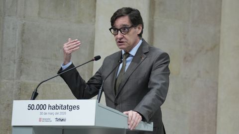 El presidente de la Generalitat de Catalu�a, Salvador Illa.