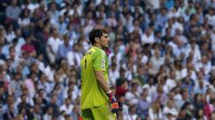 La reacci�n de Casillas a los pitos del Bernab�u