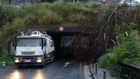 Efectos del temporal en la comarca coruesa