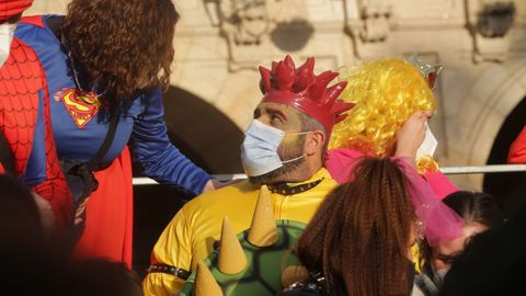 Animacin en el desfile infantil de disfraces