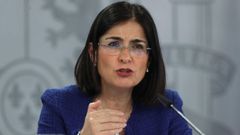 La ministra de Sanidad, Carolina Darias