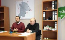 Cu��a y Conde, durante la presentaci�n del c�digo �tico de CxG.