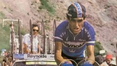 El exciclista �ngel Arroyo en el Tour de Francia de 1983.
