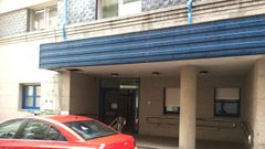 La entrada del centro de salud de Ribadeo