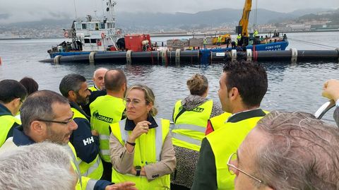 Las conselleiras de Infraestruturas y de Mar inspeccionaron los trabajos