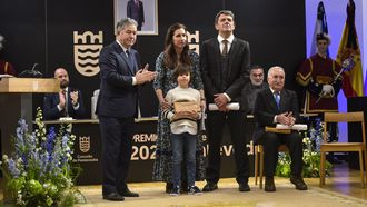 Entrega dos premios Cidade de Pontevedra a Fernando Pintos e Polo Correo do Vento