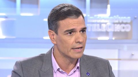 Pedro Sánchez, entrevistado por Pedro Piqueras, en el 2023