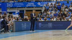 Luis Casimiro, durante el partido contra el B�squet Girona (95-76) en el Pazo dos Deportes de Lugo en la jornada 32 de la Liga Endesa 2025-2026