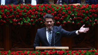 El l�der del partido ultraderechista portugu�s Chega, Andr� Ventura, en una imagen de archivo.