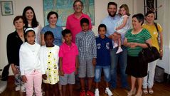 recepci�n a los ni�os saharuis en el Concello de Carballo