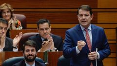 El presidente de Castilla y Le�n durante una sesi�n en el parlamento regional el pasado martes.