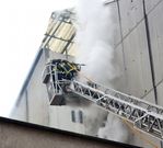 El fuego se declar� en una casa de la Gran V�a. 