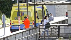 Accesos al hospital Montecelo, en Pontevedra