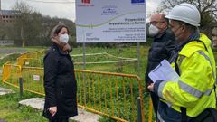 Lara M�ndez visit� ayer el inicio de las catas en el Barrio do Carme