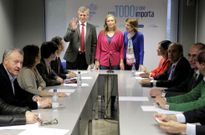 Rueda y Mu�oz presidieron la reuni�n con los portavoces del PP en el entorno de la ciudad. 